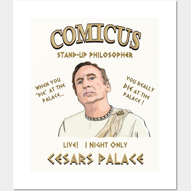 Comicus- Stand-up Philosopher Wall Art by FanboyMuseum